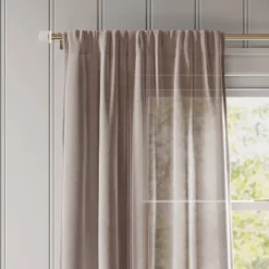 Light Filtering Textural Sheer Curtain Panel Brown - Threshold™ 9 Light Filtering Textural Sheer Curtain Panel Brown - Threshold™ -Brick Wall GUEST 483d2f9d 7b05 4216 bc67 c0212c6184ed