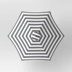 9' Round Cabana Stripe Outdoor Patio Market Umbrella With Black Pole - Threshold™ 14 9' Round Cabana Stripe Outdoor Patio Market Umbrella With Black Pole - Threshold™ -Brick Wall GUEST 487888dc 9a31 4417 ba90 906ced23d40a