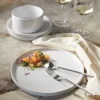 12pc Stoneware Stella Dinnerware Sets White - Threshold™: Solid Dishware Set, Service For 4, Microwave & Dishwasher Safe -Brick Wall GUEST 4e87b227 5db8 44af 8af1 1730bfd89725