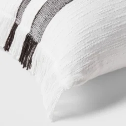 Lumbar Modern Woven Plaid Decorative Throw Pillow Black/Off-White - Threshold™ -Brick Wall GUEST 4e9cc29e 530f 48d5 995b 36907b68974d