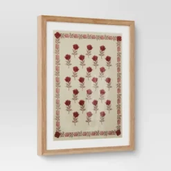 (Set Of 2) 16"x 20" Embroidered Floral Textile Wall Decors Neutrals - Threshold™ -Brick Wall GUEST 4eb222bc 297c 48bc add0 0487c3f0fa98