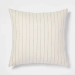 Oversized Cotton Striped Square Throw Pillow - Threshold™ -Brick Wall GUEST 4f713579 8e75 4463 a43e 8ad2a3afb065