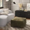 Costa Velvet Cocktail Pouf Olive Green - Threshold™ -Brick Wall GUEST 4f7b8333 62db 45f7 b4ed 0a0e6197756d