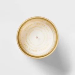 Wellness Jar Citrus And White Oak Candle Yellow - Threshold™ -Brick Wall GUEST 50baa9e6 91bd 4748 825e 7835625829b3