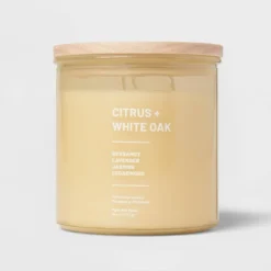 Wellness Jar Citrus And White Oak Candle Yellow - Threshold™ -Brick Wall GUEST 51de7eb0 bd7c 4e8e b79b 9ae5ec48b1d3