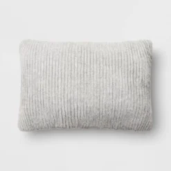 Striped Faux Fur Lumbar Throw Pillow - Threshold™ -Brick Wall GUEST 52d75304 7351 4e48 810d 294f9f3c623b
