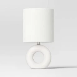 Abstract Ceramic Mini Table Lamp White - Threshold™ -Brick Wall GUEST 547e7228 701a 4f70 910a f62eefa80d54