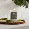 9oz Milky White Glass Woodwick Candle With Wood Lid And Stamped Logo Vetiver And Moss - Threshold™ -Brick Wall GUEST 54f267f8 968b 4323 ac63 51eb8ce3266b