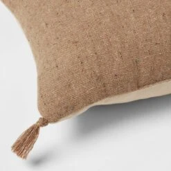 Oblong Traditional Tweed Decorative Throw Pillow Natural Brown - Threshold™ -Brick Wall GUEST 5560759b f133 43f6 bc04 2049f7bf717c