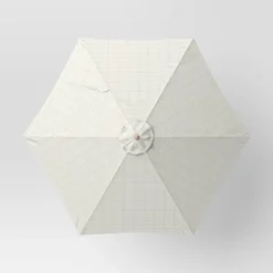 9' Round Grid Outdoor Patio Market Umbrella Cream With Light Wood Pole - Threshold™ 10 9' Round Grid Outdoor Patio Market Umbrella Cream With Light Wood Pole - Threshold™ -Brick Wall GUEST 556a536f db87 45b6 8864 ef69f181df53