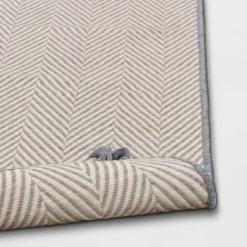 5' X 7' Herringbone Outdoor Rug Ivory/Cashmere Gray - Threshold™ Designed With Studio McGee -Brick Wall GUEST 557b60d7 6a54 41fa a341 881c14c0a970