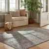 Persian Printed Poly/Wool Handmade Tufted Area Rug Blue/Brown - Threshold™ Designed With Studio McGee -Brick Wall GUEST 56d587cd 26b5 40e1 9c52 1aa97f63777f