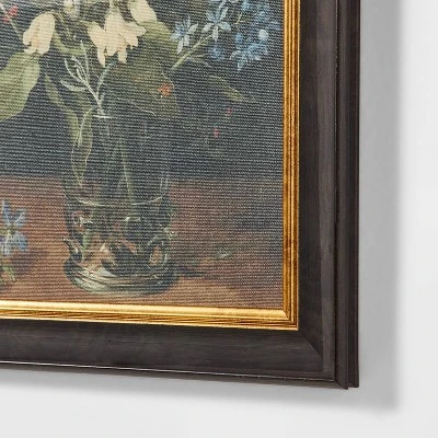 12" X 16" Floral Cotton Canvas Framed Wall Art - Threshold™ Designed With Studio McGee : Vintage Botanical Decor 4 12" X 16" Floral Cotton Canvas Framed Wall Art - Threshold™ Designed With Studio McGee : Vintage Botanical Decor - Image 2