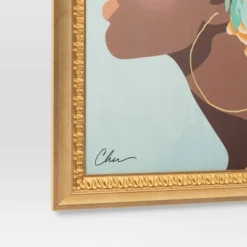 24" X 30" Floral Dream By Nikki Chu Vintage Canvas Board Gold - Threshold™ -Brick Wall GUEST 5a042000 aaac 4e72 a3dc a07d331687a2