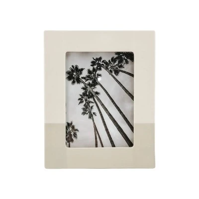 Stoneware Single Image Frame With Hand Painted Finish Cream - Threshold™ 7 Stoneware Single Image Frame With Hand Painted Finish Cream - Threshold™ - Image 5
