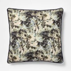 24"x24" Abstract Tree Printed Throw Pillow With Gusset - Threshold™ Designed With Studio McGee -Brick Wall GUEST 5d03155f c1cc 435d a38c 8b128e756e0e