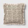 Square Block Print Reversible Pillow With Ruffle Trim Green - Threshold™ -Brick Wall GUEST 5e3078c5 6b1c 4970 b6aa 3e87e4014ebd