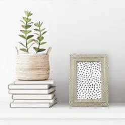 4" X 6" Herringbone Tabletop Frame Gold/White - Threshold™: Modern Style, Easel Back, Glass -Brick Wall GUEST 613a8f14 47e9 4cfa 8dfb 8f2d67edb997