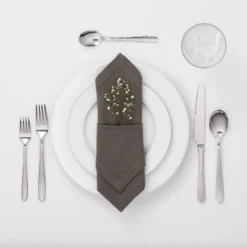 20pc Millinocket Flatware Set Silver - Threshold™: Stainless Steel Silverware, Service For 4, Dishwasher-Safe