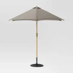9'x9' Market Patio Umbrella - Light Wood Pole - Threshold™ -Brick Wall GUEST 63fceac0 63ea 47a8 9bbc 8fa650bebfc2