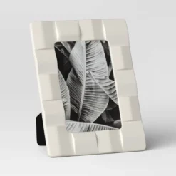 Stoneware Table Frame Matte Cream - Threshold™ -Brick Wall GUEST 676e4981 ef05 4966 a96d 80bc66acb04a