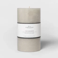 Pillar Cozy Cashmere Candle Gray - Threshold™ -Brick Wall GUEST 6771ee8b b20e 4eed b029 2ff400941a82