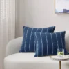 2pk Square Cotton Woven Stripe Throw Pillows Navy/Ivory - Threshold™ -Brick Wall GUEST 68c58247 442a 46ca a964 73f9b66615a1