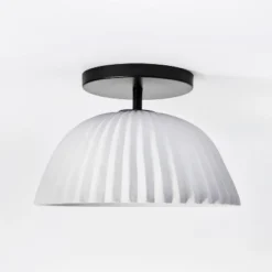 Scalloped Semi-Flush Mount Ceiling Light - Threshold™ Designed With Studio McGee -Brick Wall GUEST 6b50e049 4ed7 42c0 b38a 9b5300cd63a6