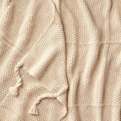 Windowpane Knit Throw Blanket With Tassels - Threshold™ Designed With Studio McGee -Brick Wall GUEST 6b631fa5 b3d1 4b55 a2d5 a739a5ee87f0