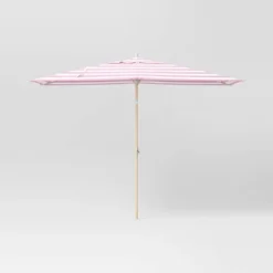 10'x6' Rectangular Market Patio Umbrella - Light Wood Pole - Threshold™ -Brick Wall GUEST 6c33f0e5 b50a 42bd a2e7 95e40d06bf76