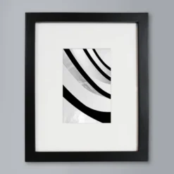 8" X 10" Matted To 4" X 6" Thin Gallery Image Frame Beveled Mat Black - Threshold™: Modern Wall Decor, MDF Material -Brick Wall GUEST 6d34cc77 fc69 4b6a 8f51 5cbbc15384b6
