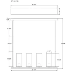 Lyndon Linear Chandelier Brass - Threshold™ -Brick Wall GUEST 6dc99381 581e 4c1d baa2 f27aaab840d3