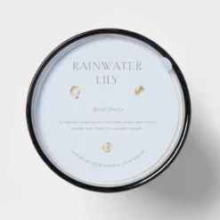 Colored Vase Glass With Dustcover Rainwater Lily Candle Gray - Threshold™ -Brick Wall GUEST 6efd91a6 961e 4e90 a80c c65ad3c57740