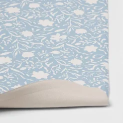 60" X 20" Floral Comfort Runner Mat Blue - Threshold™ -Brick Wall GUEST 6f9e8822 4bc9 4efa a40f b95c782d1456