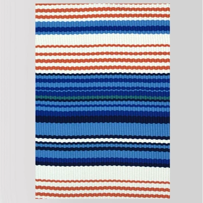 Multi Stripe Outdoor Rug - Threshold 5 Multi Stripe Outdoor Rug - Threshold - Image 3