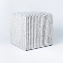 Lynwood Square Upholstered Cube - Threshold™ Designed With Studio McGee -Brick Wall GUEST 72ce0fb7 c23f 404a 9ed8 12c0207c98cb