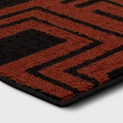 Geometric Area Rug Orange/Black - Threshold™ -Brick Wall GUEST 73768408 0525 4954 81ae d65b059cf93b