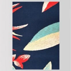5' X 7' Jungle Tropical Outdoor Rug Navy/Coral - Threshold™ -Brick Wall GUEST 7504d37b a6b2 402e 8836 54b6acd0fb0e