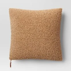 Oversized Teddy Boucle Toss Square Throw Pillow - Threshold™ -Brick Wall GUEST 77449c5a 0a18 403e 83a5 7f14edefb080