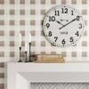26" Farmhouse Wood Wall Clock White - Threshold™ -Brick Wall GUEST 774921ce 9eae 4e7a 8265 c04b5a07a5bd