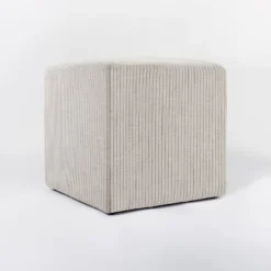 Lynwood Square Upholstered Cube - Threshold™ Designed With Studio McGee -Brick Wall GUEST 78a76f77 98cf 4eb2 bce3 115b2e8a33ea
