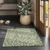 2'x3' Botanical Washable Accent Rug Fern Green - Threshold™ -Brick Wall GUEST 79c2975d 56d7 440c b250 619150fa9c4d