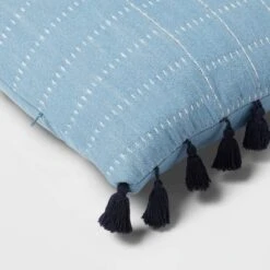 Oversized Oblong Pick Stitch Plaid Tassel Decorative Throw Pillow - Threshold™ -Brick Wall GUEST 7a8f6136 0e2b 40d3 b8b7 c710ab07b699