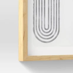 (Set Of 2) 16" X 20" Curve Lines Framed Under Glass Black - Threshold™ -Brick Wall GUEST 7baf7b27 376e 4957 9e0f 57bbc883acc6