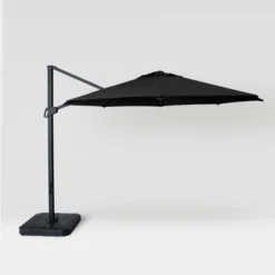11' Round Offset Outdoor Patio Cantilever Umbrella With Black Pole - Threshold™ -Brick Wall GUEST 7d8751ca f2d0 4841 8879 c17d4b17ae41