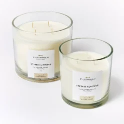 Clear Glass Cypress & Juniper Candle White - Threshold™ Designed With Studio McGee -Brick Wall GUEST 7d898c39 8a13 4ddb bd04 1def94ae2a46
