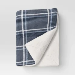 Printed Plush Throw With Faux Shearling Reverse - Threshold™ -Brick Wall GUEST 7dfb2998 6b2d 490e 9111 e74e464d0765