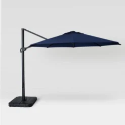 11' Round Offset Outdoor Patio Cantilever Umbrella With Black Pole - Threshold™ -Brick Wall GUEST 7eb00d21 fb7e 4d2e 8492 230b40546cf2