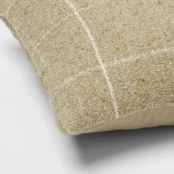Oblong Windowpane Woven Decorative Throw Pillow Green - Threshold™ -Brick Wall GUEST 7f3cf003 e862 443f a263 8ad99d00133e