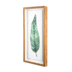 (Set Of 3) 28"x12" Framed Leaves Decorative Wall Art White - Threshold™ -Brick Wall GUEST 8176423f 41b8 4092 bb29 d3a72d0feae8